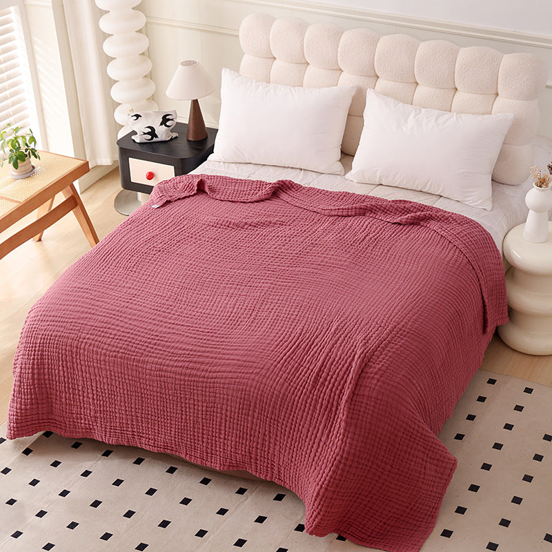 Breathable Cotton Gauze Bed Cover