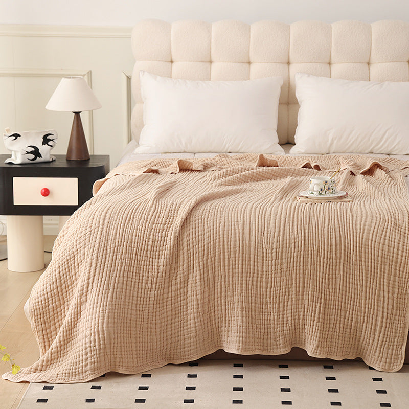 Breathable Cotton Gauze Bed Cover
