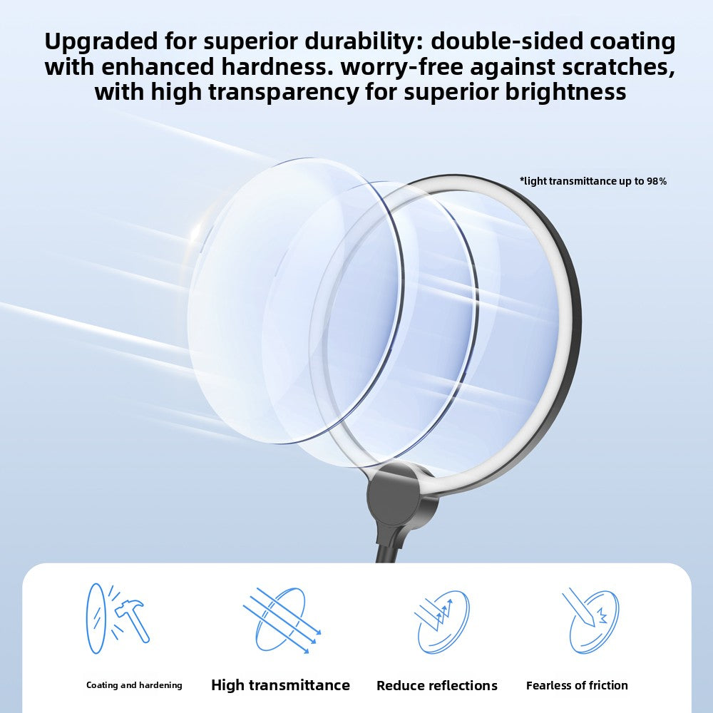 3-in-1 LED Magnifying Glass with 180mm Lens for Reading and Work