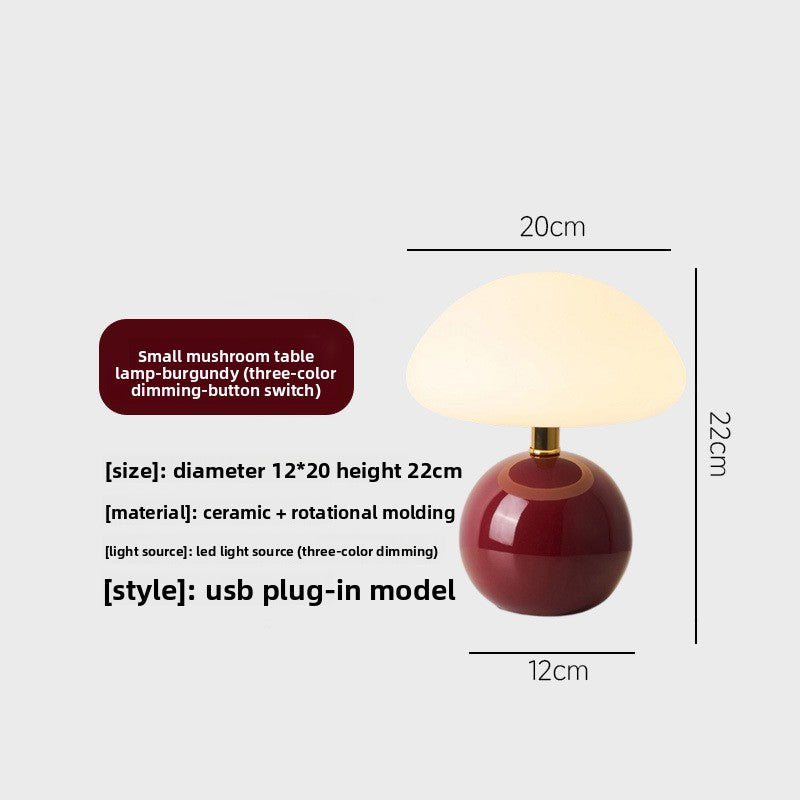 Mushroom Shape USB LED Table Lamp Night Light