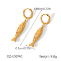 Fish Shape Stainless Steel Earrings